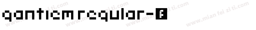 gantiem regular字体转换